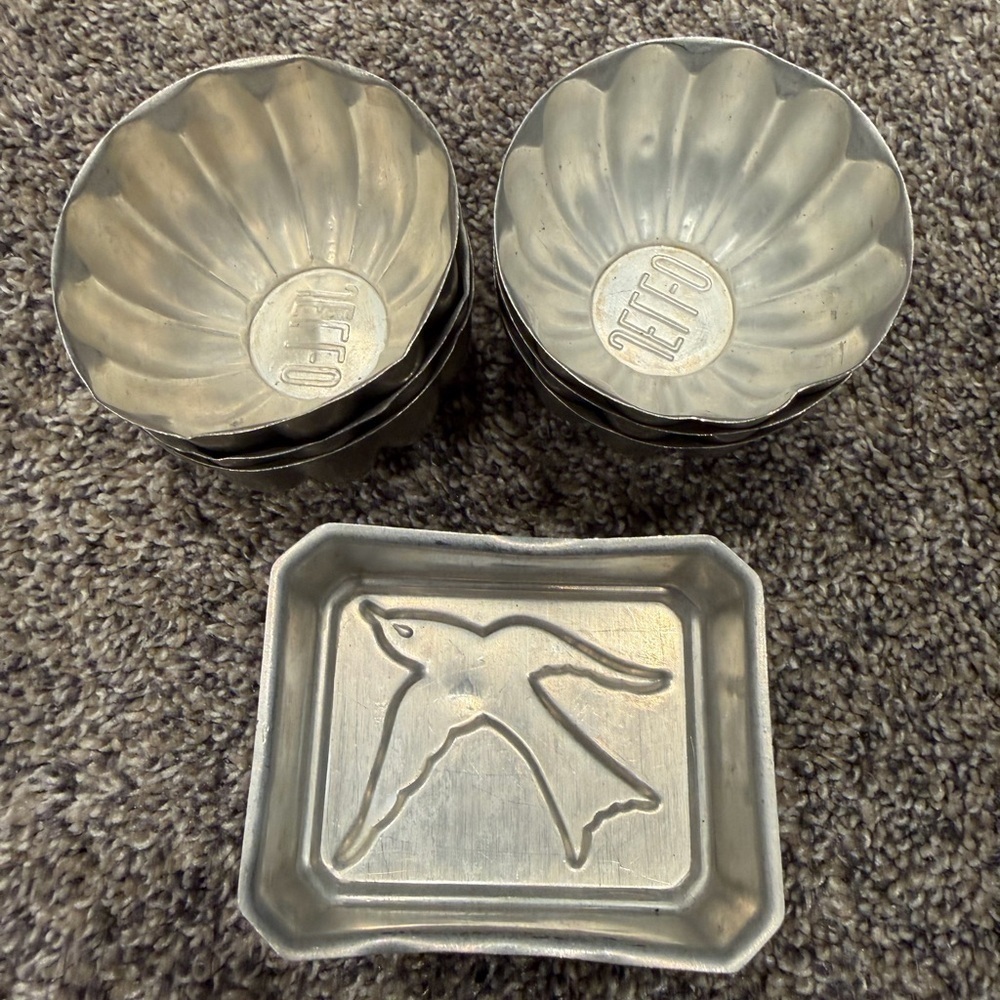 Vintage jello molds lot of 10